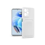   Haffner PT-6724 Xiaomi Redmi Note 12 Pro 5G/Poco X5 Pro 5G fehér szilikon hátlap kártyatartóval