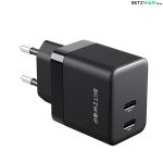 BlitzWolf BW-S22 Mini 35W 2xType-C fekete hálózati adapter