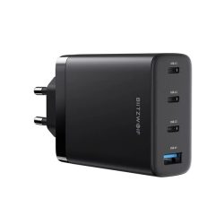 BlitzWolf BW-S23 100W USB/3xType-C fekete hálózati adapter