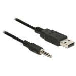   Delock 83779 1,8m USB TTL apa > 3.5mm 4pin sztereo jack apa kábel