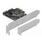   ADA Delock 90431 2 portos SATA PCI Express Kártya - alacsony profilú formatényező