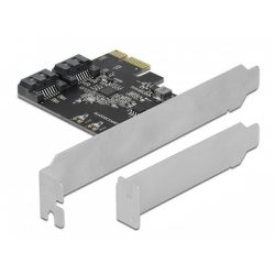 ADA Delock 90431 2 portos SATA PCI Express Kártya - alacsony profilú formatényező