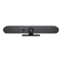 Logitech Rally Bar Mini (3840x2160 képpont, 90°-os látótér, mikrofon, Ultra HD) grafitszürke webkamera