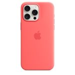   Apple MT1V3ZM/A iPhone 15 Pro Max Silicone Case Guava szilikon MagSafe hátlap