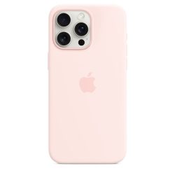 Apple MT1U3ZM/A iPhone 15 Pro Max Silicone Case Light Pink szilikon MagSafe hátlap