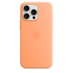  Apple MT1W3ZM/A iPhone 15 Pro Max Silicone Case Orange Sorbet szilikon MagSafe hátlap