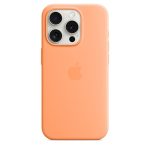   Apple MT1H3ZM/A iPhone 15 Pro Silicone Case Orange Sorbet szilikon MagSafe hátlap