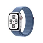   Apple Watch SE3 Cellular (40mm) ezüst alumínium tok , kék sport pánt okosóra