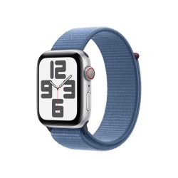 Apple Watch SE3 Cellular (44mm) ezüst alumínium tok , kék sport pánt okosóra