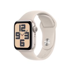 Apple Watch SE3 GPS (40mm) csillagfény alumínium tok , csillagfény sport szíj (M/L) okosóra