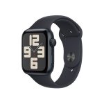   Apple Watch SE3 GPS (44mm) éjfekete alumínium tok , éjfekete sport szíj (M/L) okosóra
