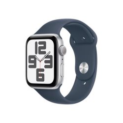 Apple Watch SE3 GPS (44mm) ezüst alumínium tok , kék sport szíj (S/M) okosóra