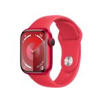   Apple Watch S9 Cellular (41mm) RED alumínium tok , RED sport szíj (M/L) okosóra