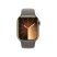 Apple Watch S9 Cellular (41mm) arany rozsdamentes acél tok , agyag sport szíj (M/L) okosóra