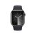 Apple Watch S9 Cellular (41mm) grafit rozsdamentes acél tok , éjfekete sport szíj (M/L) okosóra