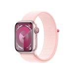   Apple Watch S9 Cellular (41mm) pink alumínium tok , világos pink sport pánt okosóra