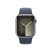 Apple Watch S9 Cellular (41mm) ezüst rozsdamentes acél tok , kék sport szíj (M/L) okosóra