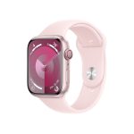   Apple Watch S9 Cellular (45mm) pink alumínium tok , világos pink sport szíj (M/L) okosóra