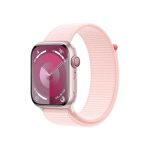   Apple Watch S9 Cellular (45mm) pink alumínium tok , világos pink sport pánt okosóra