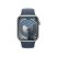 Apple Watch S9 Cellular (45mm) ezüst alumínium tok , kék sport szíj (S/M) okosóra