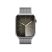 Apple Watch S9 Cellular (45mm) ezüst rozsdamentes acél tok , ezüst milánói pánt okosóra