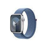  Apple Watch S9 GPS (41mm) ezüst alumínium tok , kék sport pánt okosóra