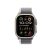 Apple Watch Ultra2 Cellular (49mm) titán tok , zöld/szürke terep pánt (S/M) okosóra