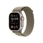   Apple Watch Ultra2 Cellular (49mm) titán tok , oliva alpesi pánt (L) okosóra