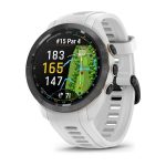   Garmin Approach S70 (42mm) fekete kerámia fehér szilikon szíjjal (ED) okosóra