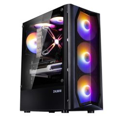 Zalman N4 REV.1 fekete (táp nélküli) ablakos ATX ház