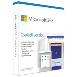 Microsoft 365 Családi verzió P10 HUN 6 Felhasználó 1 év dobozos irodai programcsomag szoftver