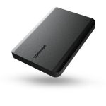   Toshiba 2.5" 2TB Canvio Basics (USB3.0; ~5Gbps; NTFS/HFS+; matt) fekete külső winchester