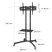 Hama 220874 75"-ig "FITV" Trolley gurulós TV tartó állvány