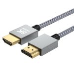   AVAX AV900 PRIME 2.1 HDMI 8K/60Hz Ultra vékony cink ötvözetű sodorszálas asztroszürke kábel