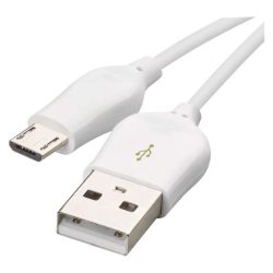 Emos SM7004W USB-A 2.0 / micro USB-B 2.0, Quick Charge, 1 m, fehér töltő- és adatkábel