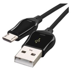 Emos SM7004B USB-A 2.0 / micro USB-B 2.0, Quick Charge, 1 m, fekete töltő- és adatkábel