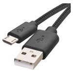   Emos SM7008BL USB-A 2.0 / micro USB-B 2.0, 2 m, fekete töltő- és adatkábel