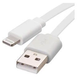 Emos SM7013W USB-A 2.0 / Lightning MFi, 1 m, fehér töltő- és adatkábel