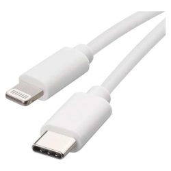 Emos SM7015W USB-C 2.0 / Lightning MFi, 1 m, fehér töltő- és adatkábel