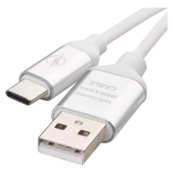 Emos SM7025W USB-A 2.0 / USB-C 2.0, 1 m, fehér töltő- és adatkábel