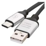   Emos SM7025BL USB-A 2.0 / USB-C 2.0, 1 m, fekete töltő- és adatkábel