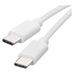 Emos SM7027W USB-C 2.0 / USB-C 2.0, 1 m, fehér töltő- és adatkábel