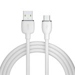   AVAX CB620 CREAMY+ USB A-Type C 2.4A, 1,5m fehér-rózsaarany gyorstöltő kábel