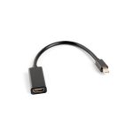 Lanberg mini Displayport apa - HDMI anya 20cm fekete adapter