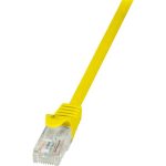 Logilink CP1097U 10m Cat5e U/UTP sárga patch kábel