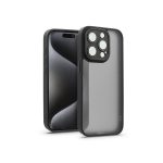   Haffner HF241031 Apple iPhone 15 Pro Variete fekete hátlap kameravédő peremmel, lencsevédő üveggel