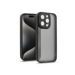   Haffner HF241079 Apple iPhone 15 Pro Max Variete fekete hátlap kameravédő peremmel, lencsevédő üveggel
