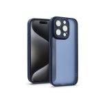   Haffner HF241048 Apple iPhone 15 Pro Variete sötétkék hátlap kameravédő peremmel, lencsevédő üveggel