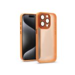   Haffner HF241062 Apple iPhone 15 Pro Variete narancs hátlap kameravédő peremmel, lencsevédő üveggel