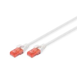DIGITUS Cat.6 U/UTP LSZH 0,25m fehér patch kábel